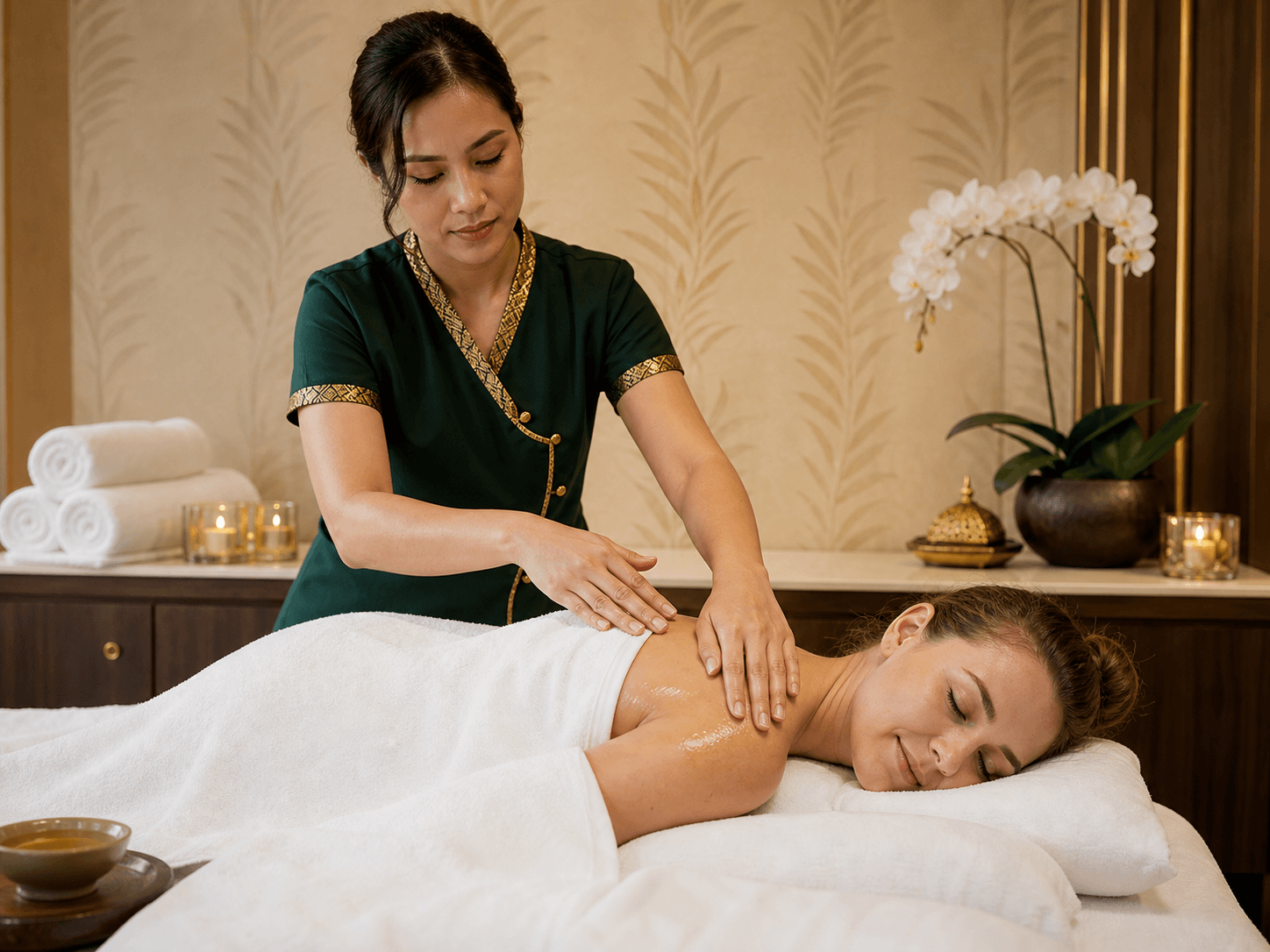 Sangpanya Thai con aceite en Sangpanya Salud